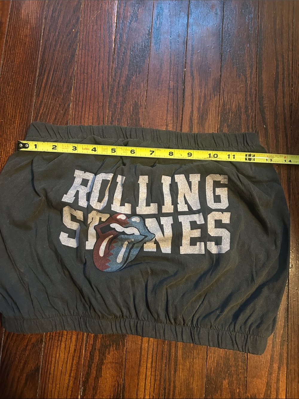 Rolling Stones Graphic Tube Top - Black with Red & Blue Tongue - Picture 3 of 4